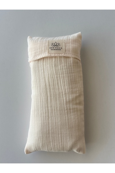 SUNYOGA Pernă pentru ochi pentru meditație cu lavandă – Dimensiune mare (pentru Savasana și somn) Bumbac muselină