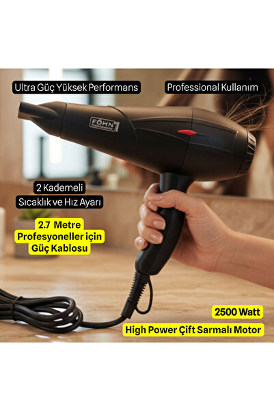 Technow مجفف شعر احترافي بقدرة 2400 وات من Appro Classic 5000