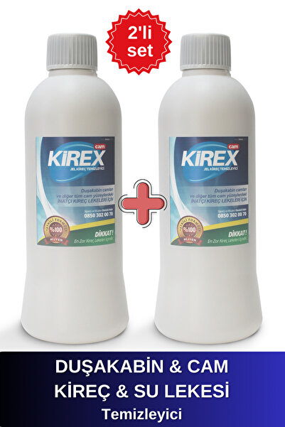 KİREX Duşakabin ve Cam İnatçı Kireç ve Su Lekesi Sökücü Çözücü Temizleyici Je...