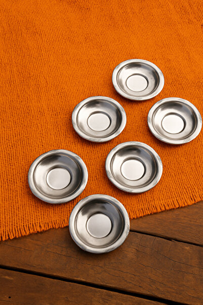 Metler Stainless Steel Tea Coaster,Tea Plate Coaster 6 Pieces
