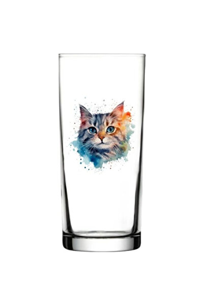 Cat Printed Raki Cup - Cat Raki Cup