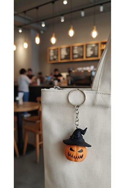 MinAccessory سلسلة مفاتيح وحلي للحقائب على شكل يقطين من سلسلة الهالوين