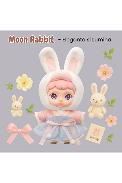 OEM Toycity collectible plush figure, LAURA - Moon Bunny, multicolor, 16.5 cm