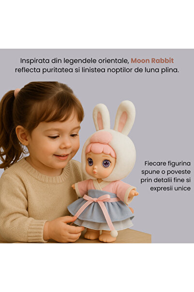 OEM Toycity collectible plush figure, LAURA - Moon Bunny, multicolor, 16.5 cm