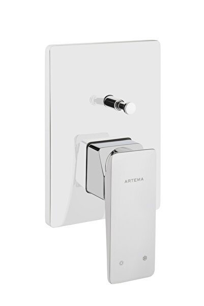 Artema حنفية حمام مدمجة من برافا A42395، مثبتة على السطح، كروم