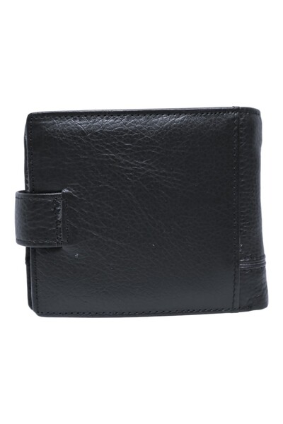 Vera Pelle Men's Leather Wallet RFID, Card Compartments, Gift Box - Q3185 Black