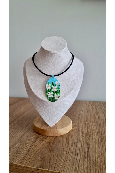 OEM Melisa Çiçeği | El Yapımı Renkli Miyuki Kolye