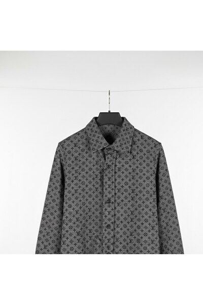 YusGos Men's Regular Fit Cotton High Quality Winter Lumberjack Shirt Smoked L