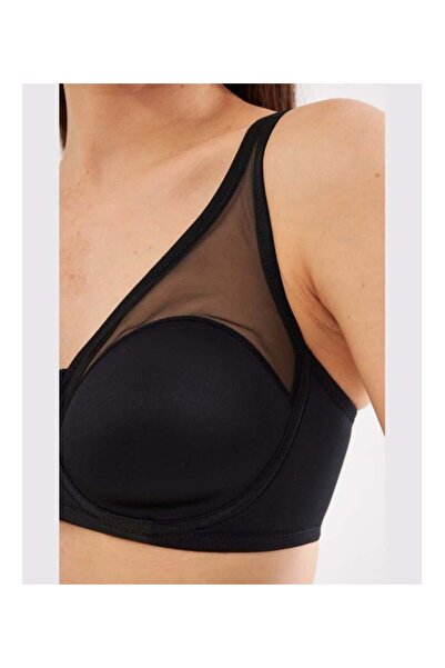 Le Jardin Γυναικείο Μαύρο Μαλακό Σουτιέν από τούλι 9200
