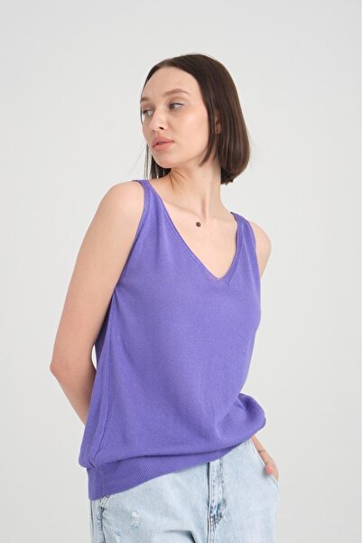 Su Moda Atletă pentru femei Mercerized, cu potrivire confortabilă, în față și în spate, cu decolteu în V