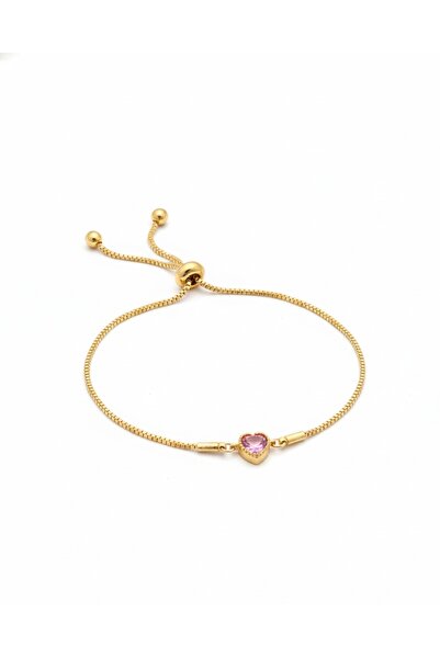 Velora Pinza سوار القلب الوردي للمرأة