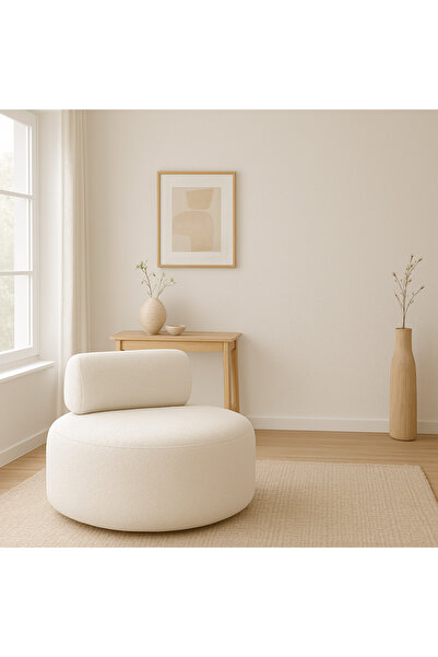 elissa home Alves Berjer , Tekli Koltuk, Puf , Dinlenme, Teddy Kumaş