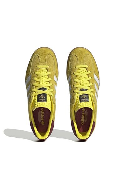 adidas Gazelle Indoor Parlak Sarı Bordo Spor Ayakkabı