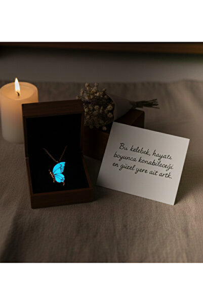 Soprano Silver Gece Parlayan Kelebek Kolye, Rüya Kelebeği, Işıltı ve Değişimi...