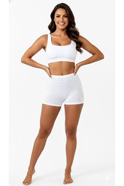 Roft & Pink 10-Pack Women's High Waist 100% Cotton Heart Shorts Panties