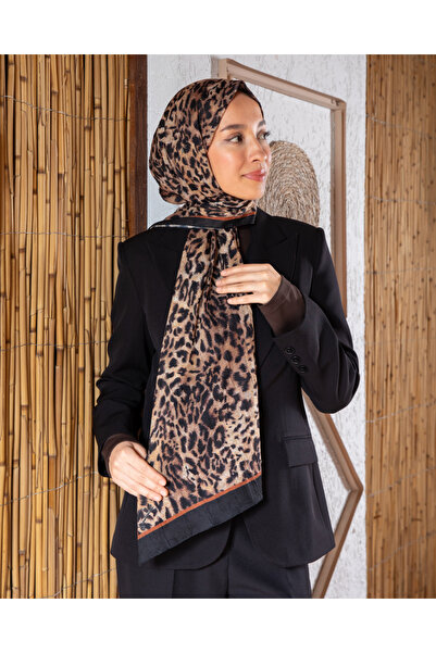 Sekine İpek DİJİTAL BAMBU KRAŞ ŞAL LEOPAR