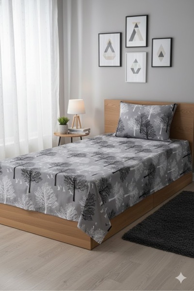 üntaş Single Elastic Unity Sheet and 1 Pillowcase