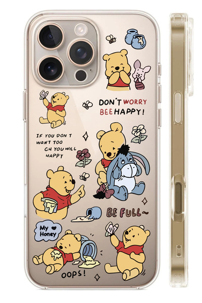 3GEN CASE İphone 16 Pro Max Uyumlu Desenli Şeffaf Silikon Kılıf Newdesing 2025