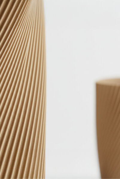 OEM Twist Design Decorative Flower Pot – Cappuccino Brown Color