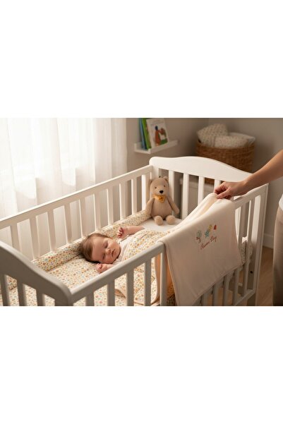 Butik Penye Çift Katlı Bebek Battaniyesi  80x85 cm