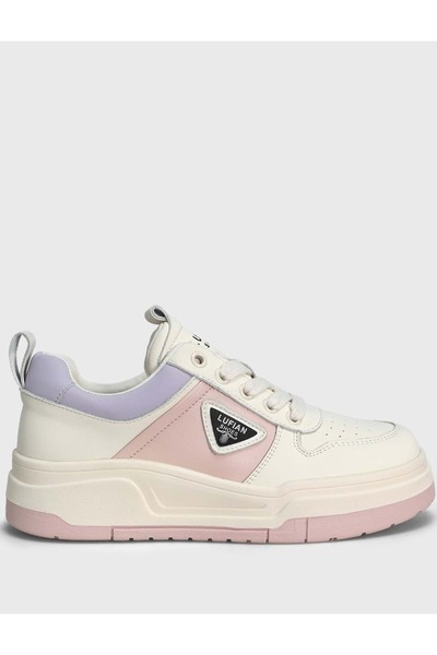 Lufian 122230018 حذاء رياضي جينيفر للجنسين من الجلد باللون الوردي