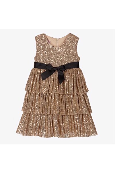 tuana Belted Sequin Sequin Girl Child Gilet