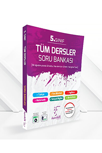 Karekök Yayınları Yeni Müf. Karekök Güncel 5. Sınıf Tüm Dersler Soru Bankası