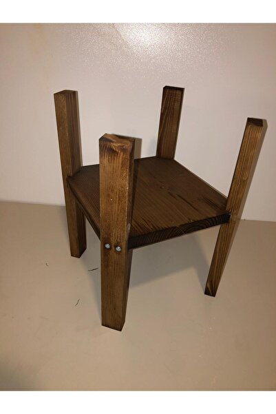 MarangozDede Ahşap Ceviz Saksılık Ahşap Saksılık Çiçeklik Dekoratif Çiçeklik