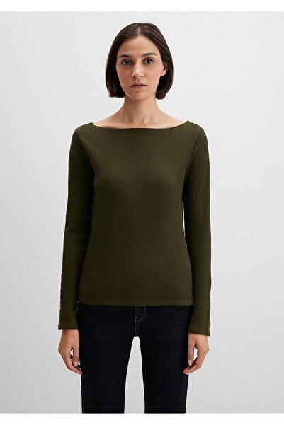 Mavi Green Long Sleeve T-Shirt Fitted / Slim Fit 1613595-71545