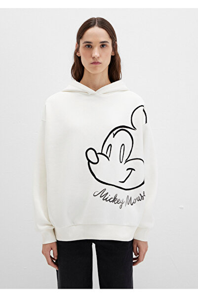 Mavi Μίκυ Μάους με τύπωμα Φούτερ εκρού 1S10466-80194