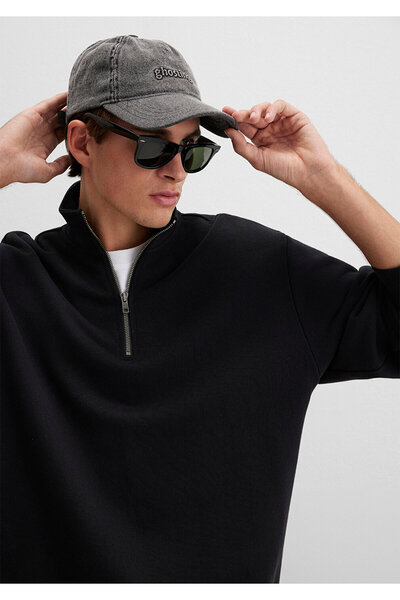 Mavi Ghosting Baskılı Antrasit Şapka 0911927-83811