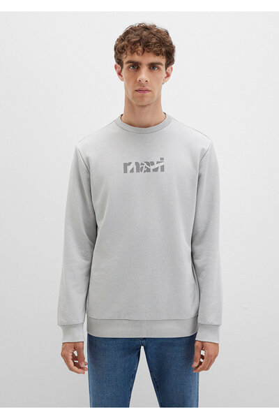 Mavi Τυπωμένο γκρι φούτερ 0S10402-70075