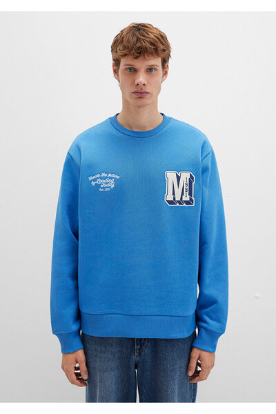 Mavi Φούτερ με λεπτομέρεια κεντήματος με λογότυπο M 0S10492-81330