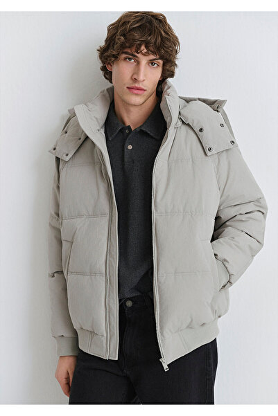 Mavi με κουκούλα Γκρι μπουφάν oversized / Φαρδιά εφαρμογή 0110553-86791