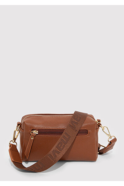 Mavi Brown Crossbody Bag with Seal Logo Detail 1912662-34614
