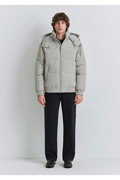 Mavi με κουκούλα Γκρι μπουφάν oversized / Φαρδιά εφαρμογή 0110553-86791