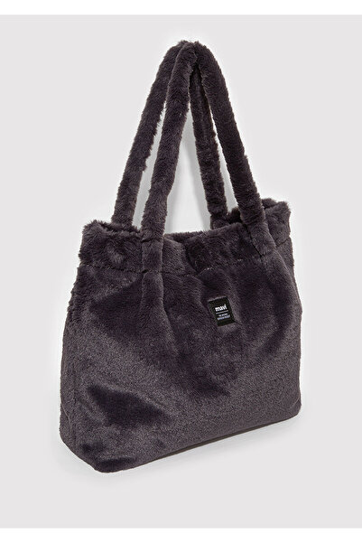 Mavi Anthracite Plush Shoulder Bag 197617-80867