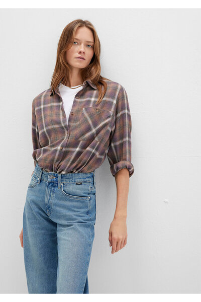 Mavi Καρό καφέ πουκάμισο Loose Fit / Χαλαρή Άνετη Κοπή 1211284-83169