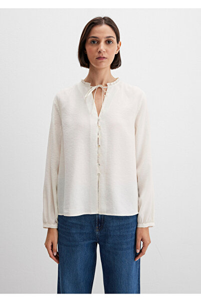 Mavi Ecru Tencel Tm Blended Shirt 1211421-80194