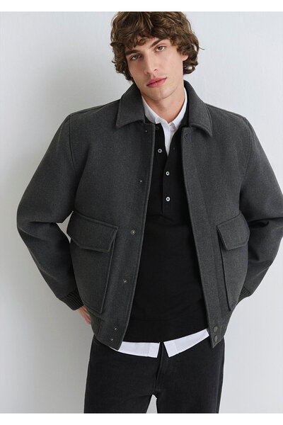 Mavi Wool Blend Anthracite Jacket Regular Fit / Regular Cut 0110658-80023