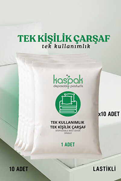 Kaspak disposable products Tek kullanımlık yatak örtüsü Tek kişilik lastikli ...
