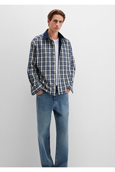 Mavi Двосторонній синій сорочка Loose Fit / вільний крій 0211783-80872