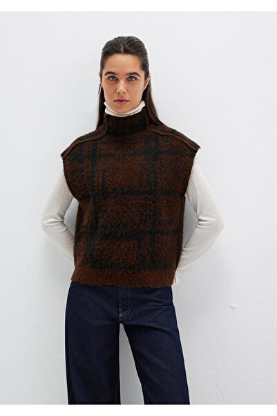 Mavi Mock Neck Brown Sweater Regular Fit / Regular Cut 1710792-91201