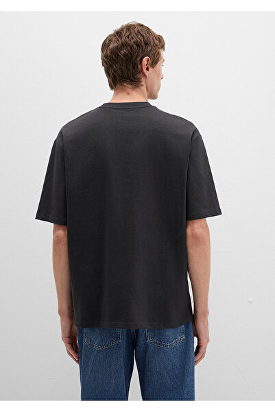 Mavi Bedrucktes Anthrazit-T-Shirt mit entspannter Passform / bequemer Schnitt 0612911-70090