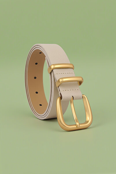 Milleniva Double Gold Bridge Ecru Women's Belt