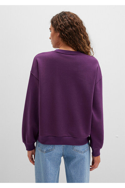 Mavi Hanorac mov cu logo imprimat 1S10419-70679