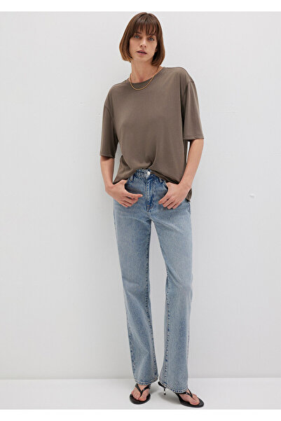 Mavi Braunes TENCEL TM Modal Basic T-Shirt Regular Fit / Normaler Schnitt 1611897-83866