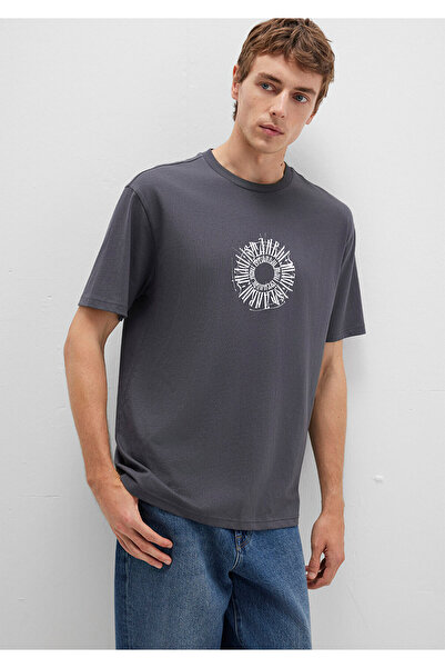 Mavi Istanbul-T-Shirt mit Rückendruck, lockere Passform / lockerer, bequemer Schnitt 0612449-80106