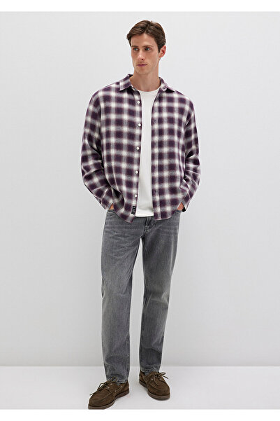 Mavi Καρό Μωβ Πουκάμισο Loose Fit / Χαλαρή Άνετη Κοπή 0211646-90857