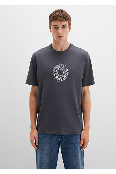 Mavi Istanbul-T-Shirt mit Rückendruck, lockere Passform / lockerer, bequemer Schnitt 0612449-80106